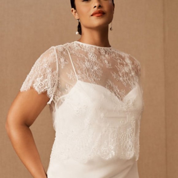 Bhldn Topper BHLDN Catherine Deane Gracie Bridal Topper NWT
